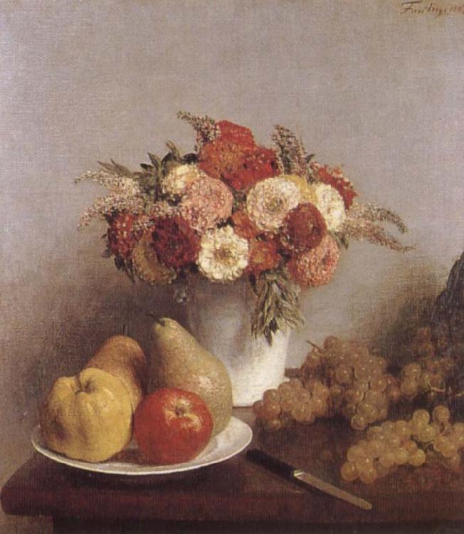 Henri Fantin-Latour Flowers and fruit oil painting picture